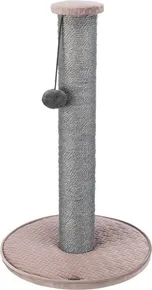 Drapak LIVIA z pomponem, słupek 64 cm, stary róż, sizal/plusz